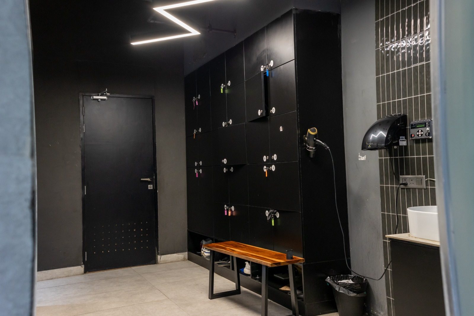 Locker and changing rooms